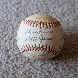 1971 Detroit Tigers Autographed Baseball - Team (vintage)